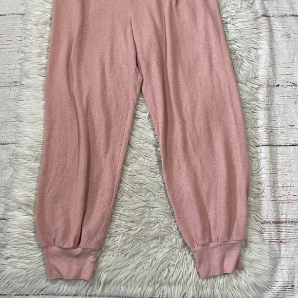 All Things Fabulous Brushed Pink Lounge Drawstring Sweatpants - Picture 6 of 9